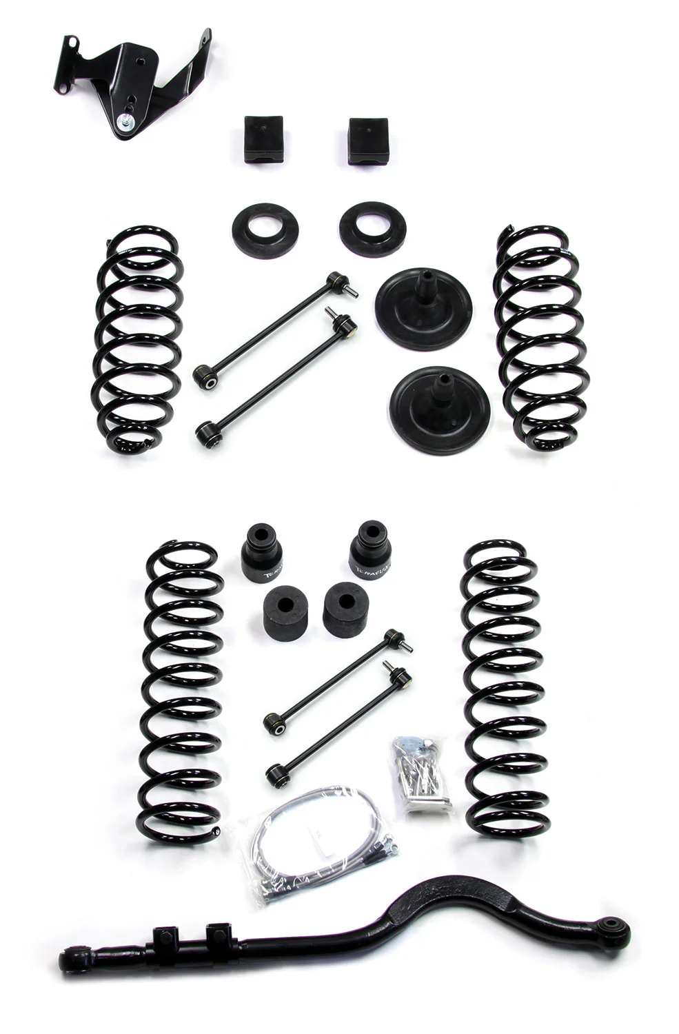 07-18 Wrangler JK 4 Door 3 Inch Coil Spring Lift Kit w/ Track Bar No Shocks TeraFlex - 1151220 - TeraFlex