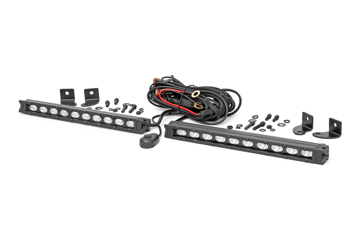10-Inch Slimline Cree LED Light Bars Pair Black Series Rough Country - 70410ABL - Image 2