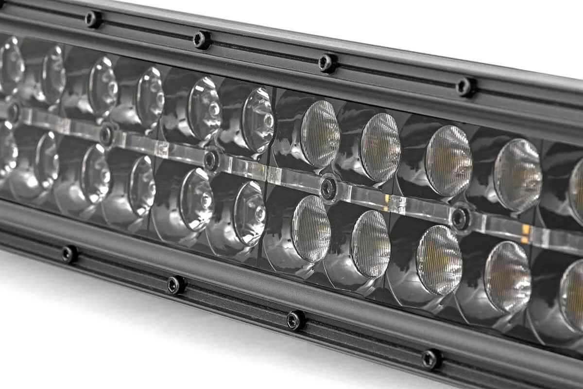12 Inch CREE LED Light Bar Dual Row Black Series w/Cool White DRL Rough Country - 70912BD - Image 4