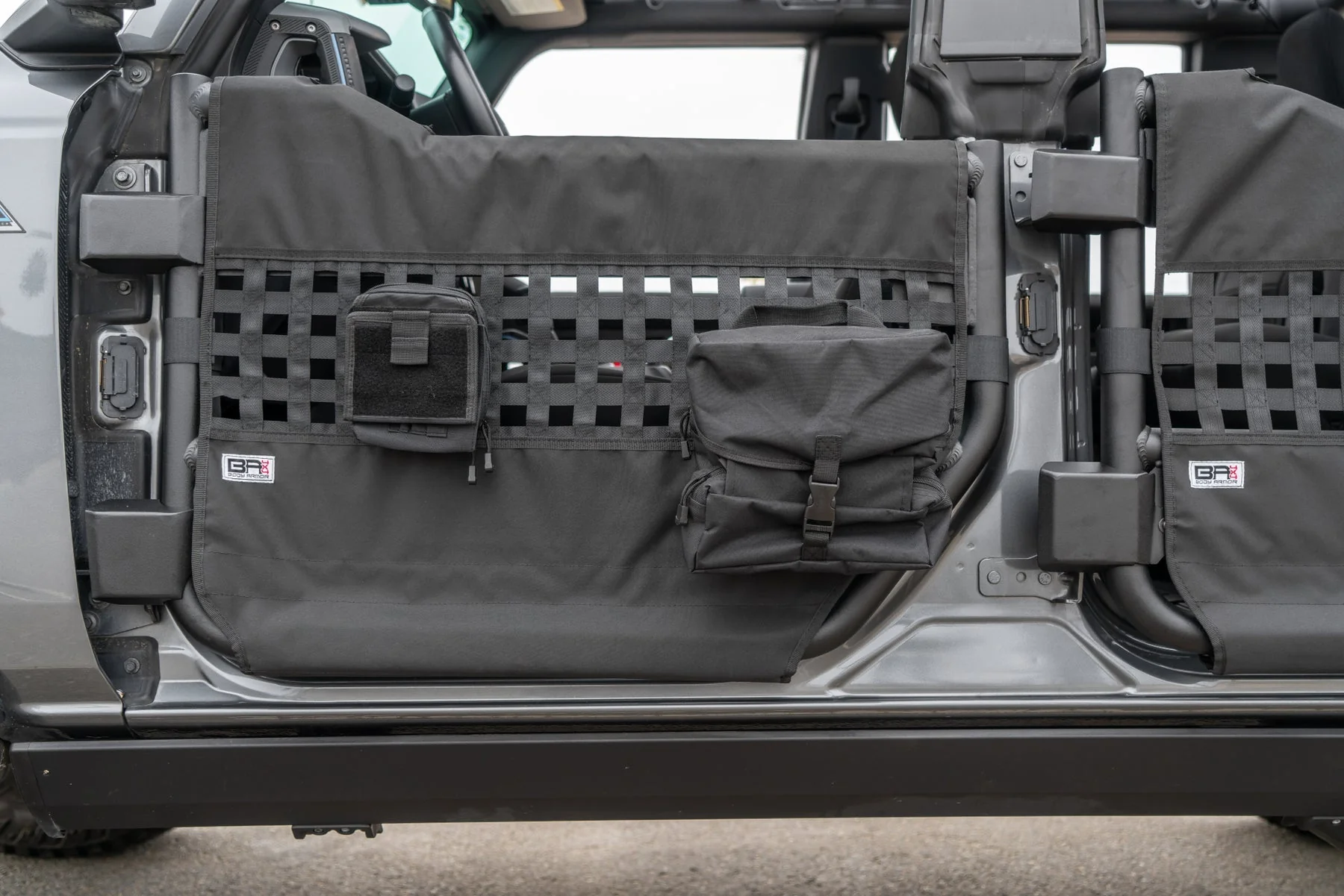 2021-2024 FORD BRONCO (4DR) FRONT TUBE DOORS WITH WEBBING, PAIR - Image 3
