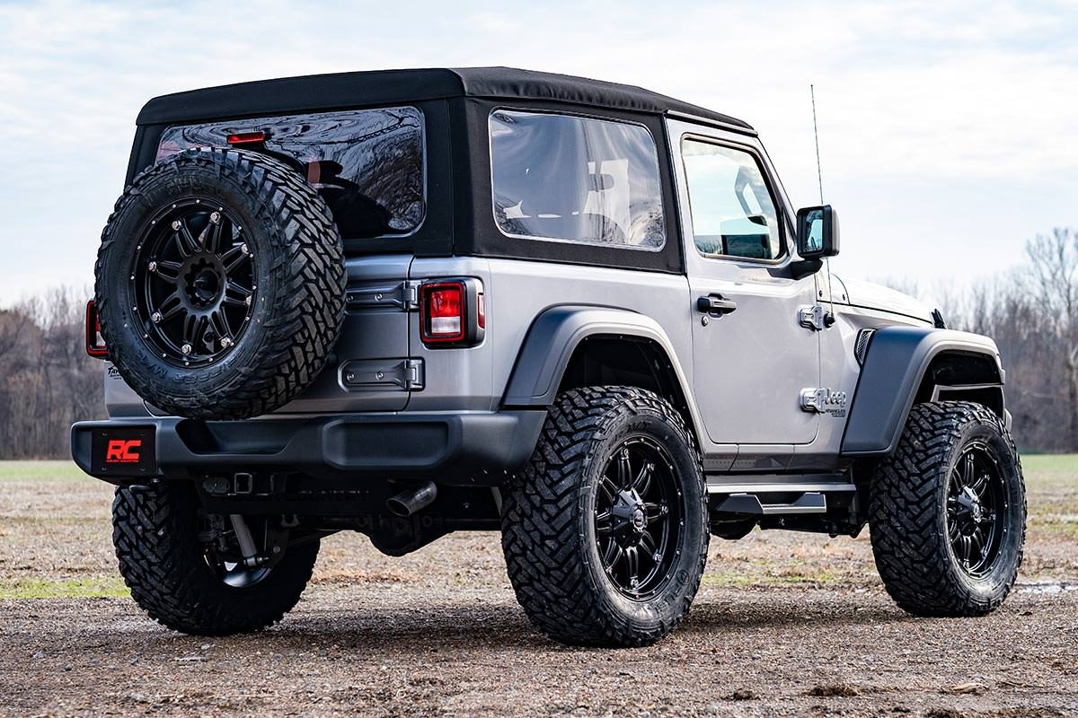 3.5 Inch Jeep Suspension Lift Kit Vertex Reservoir Stage 2 Coils & Adj. Control Arms 18-20 Wrangler JL Rubicon-2 Door Rough Country - 90950 - Image 4