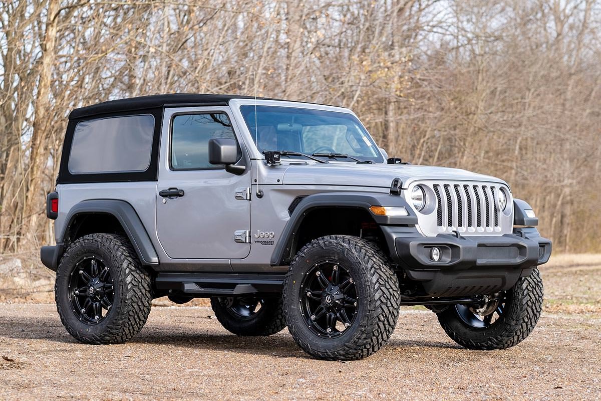 3.5 Inch Jeep Suspension Lift Kit Vertex Reservoir Stage 2 Coils & Control Arm Drop 18-20 Wrangler JL Rubicon-2 Door Rough Country - 90550 - Image 6
