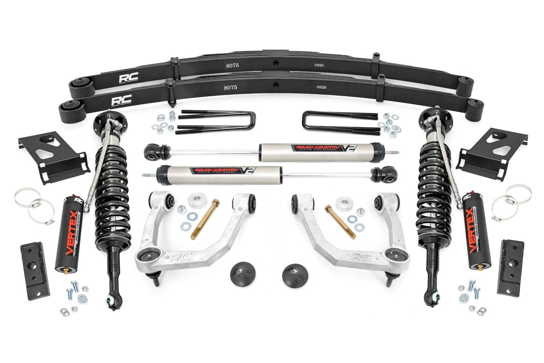 3.5 Inch Toyota Vertex and V2 Bolt-On Lift w/Rear Leaf Springs 05-21 Toyota Tacoma Rough Country - 74258