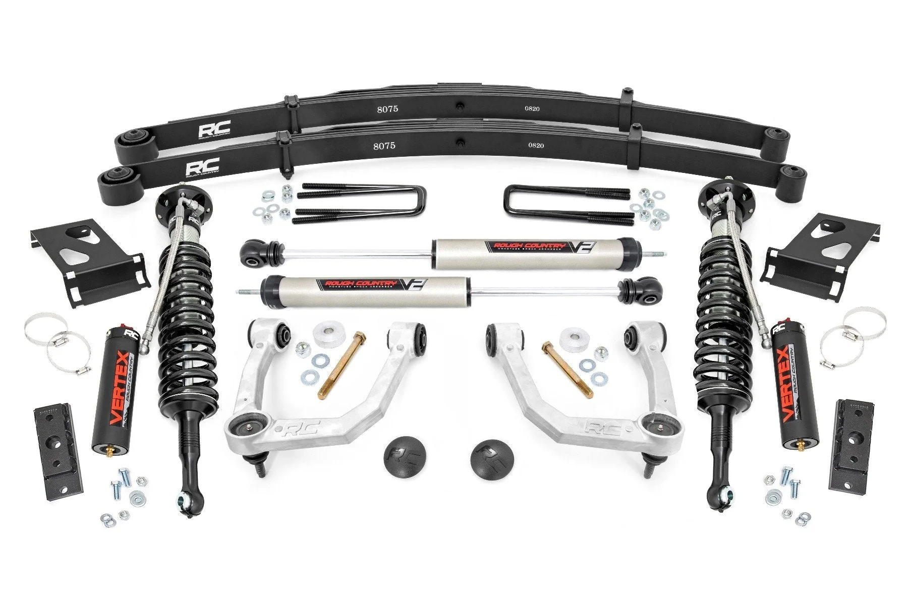 3.5 Inch Toyota Vertex and V2 Bolt-On Lift w/Rear Leaf Springs 05-21 Toyota Tacoma Rough Country - 74258 - Image 18