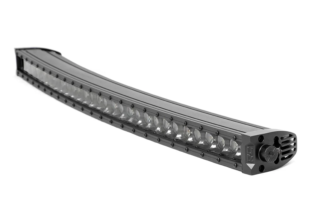 30 Inch Curved CREE LED Light Bar Single Row Black Series w/Cool White DRL Rough Country - 72730BLDRL - Image 4