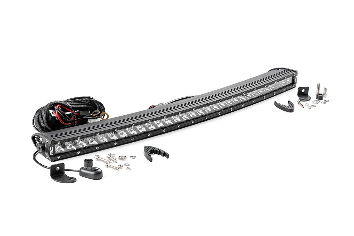 30 Inch Curved CREE LED Light Bar Single Row Chrome Series Rough Country - 72730