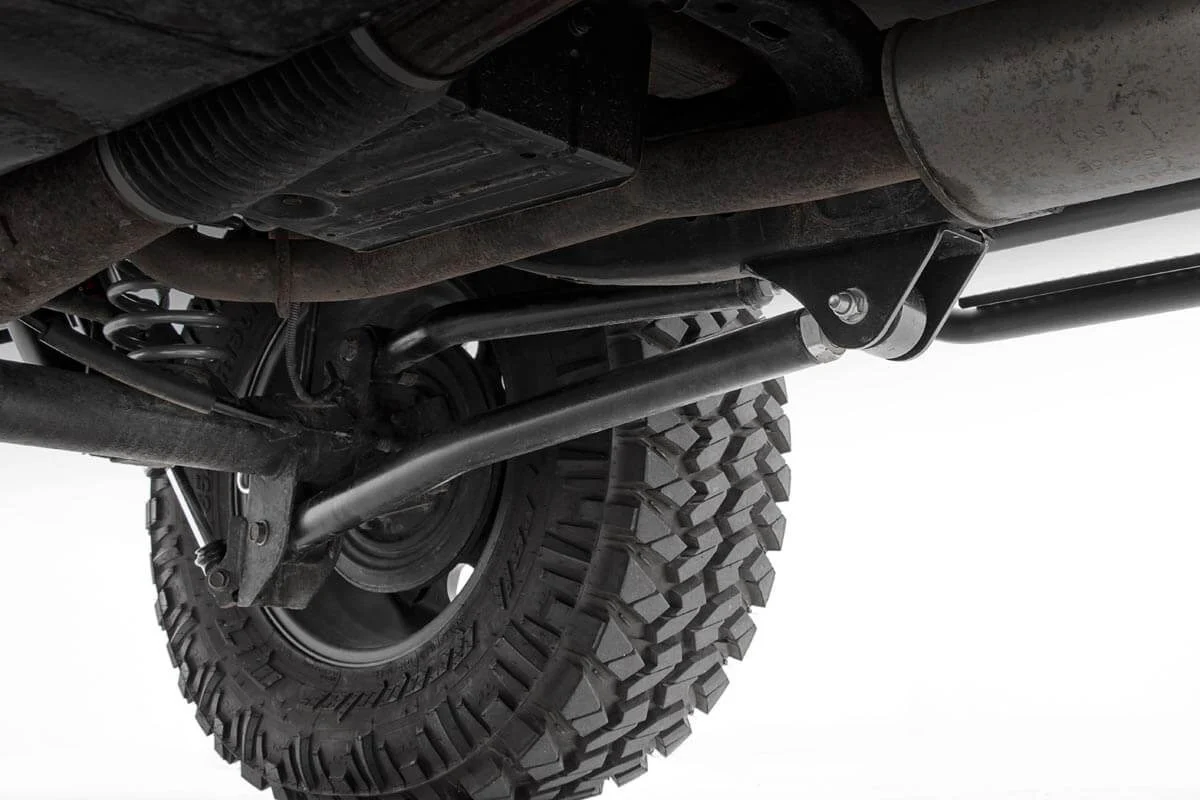 4.0 Inch Jeep Long Arm Suspension Lift Kit w/ Vertex Adjustable Reservoir Shocks 07-11 Wrangler JK 4-door Rough Country - 78550A - Image 4