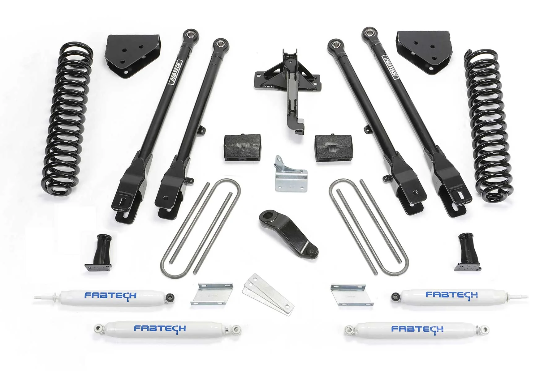 4" 4LINK SYS W/COILS & PERF SHKS 2008-16 FORD F250/F350 4WD. - K2212