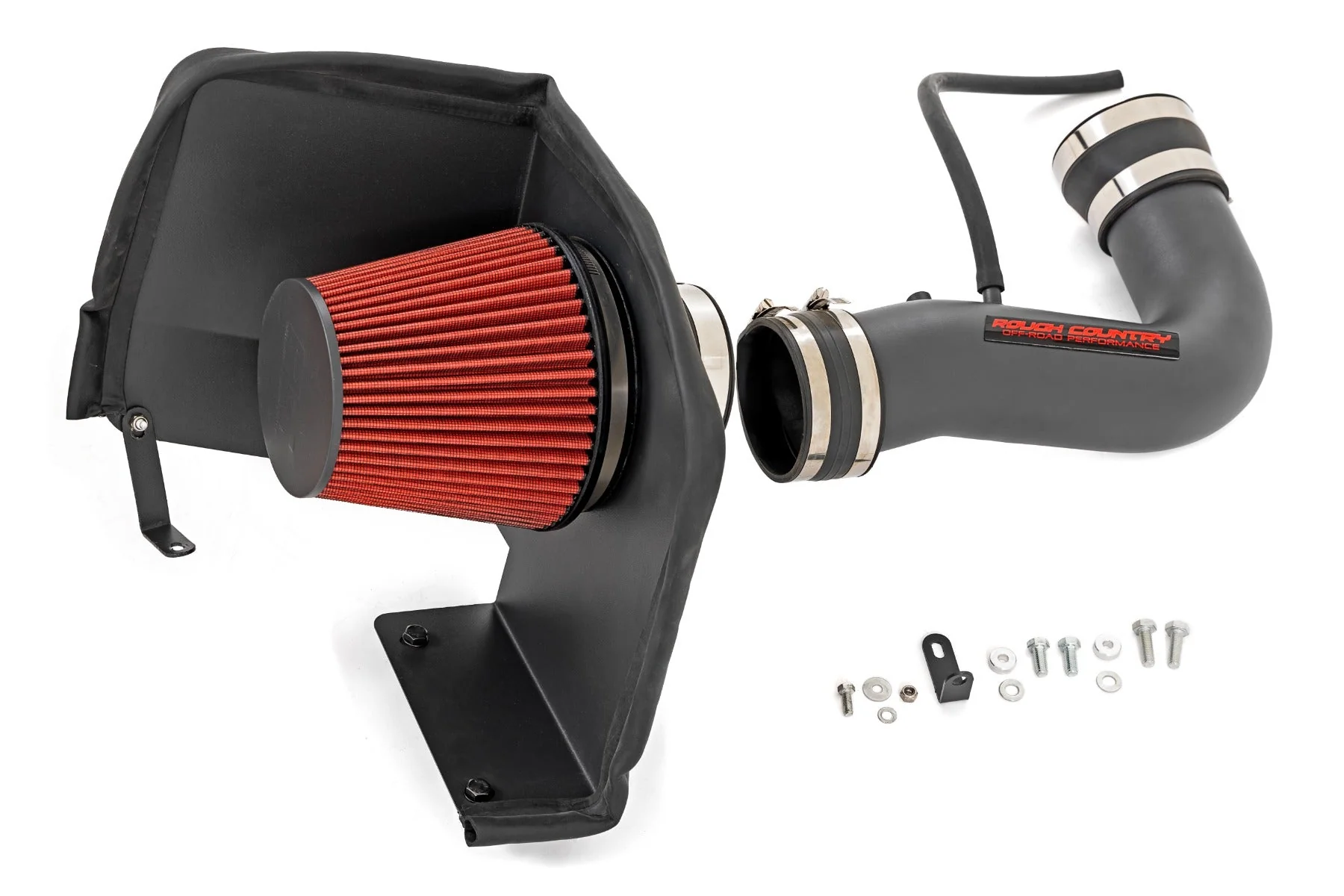 4.8L/5.3L/6.0L Cold Air Intake Kit Chevy Silverado 1500 (07-08) Without Pre-Filter Bag Rough Country - 10475