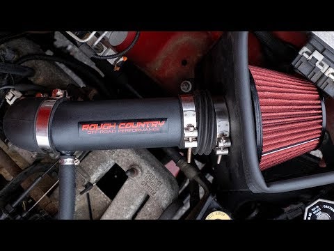 4.8L/5.3L/6.0L Cold Air Intake Kit Chevy Silverado 1500 (07-08) Without Pre-Filter Bag Rough Country - 10475 - Image 6