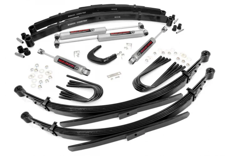 4 Inch Suspension Lift System 88-91 3/4-Ton Suburban 4WD 52 Inch Rear Springs Rough Country - 250-88-9230 - Image 2