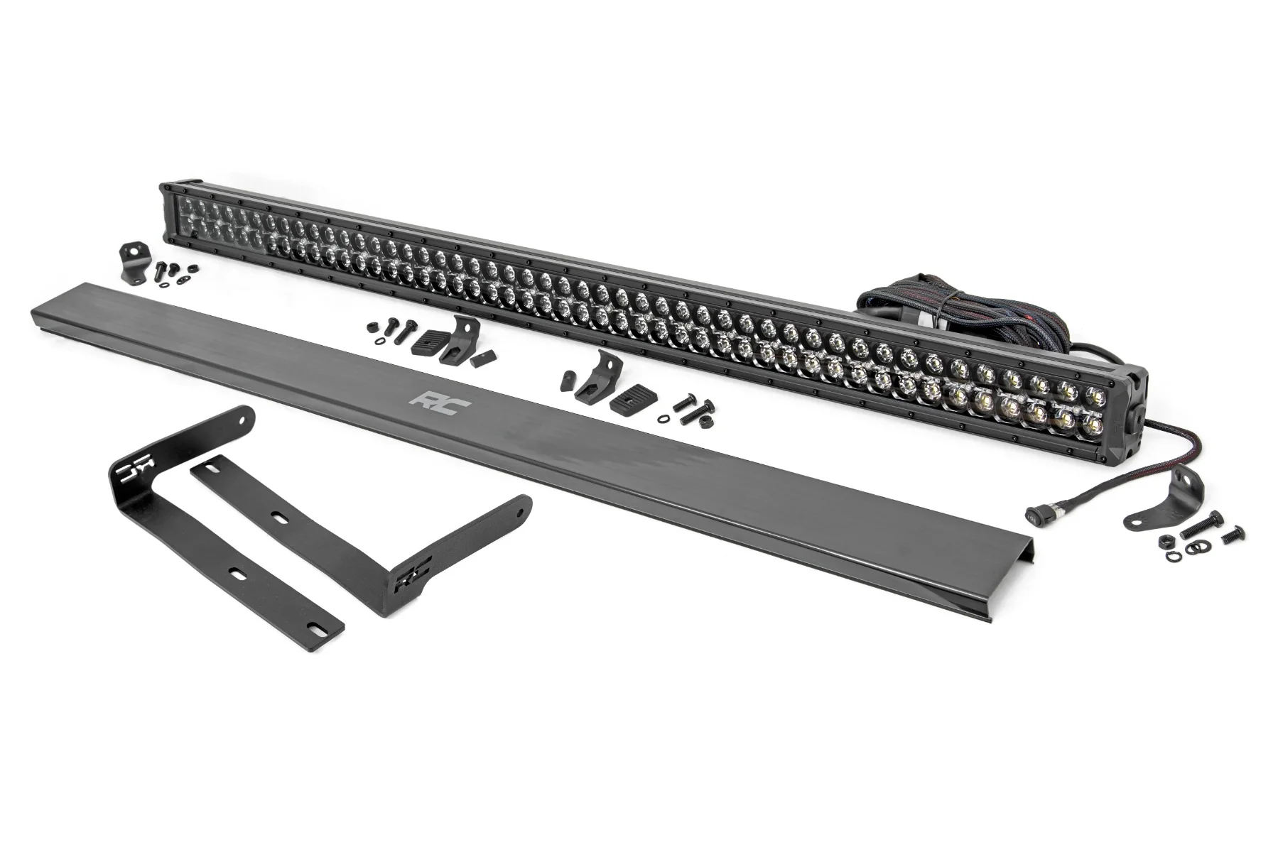50 Inch Dual Row LED Light Kit Black Series with White DRL Front-Facing 14-22 Kubota RTV-X900/RTV-X1100 Diesel Rough Country - 98005 - Image 7