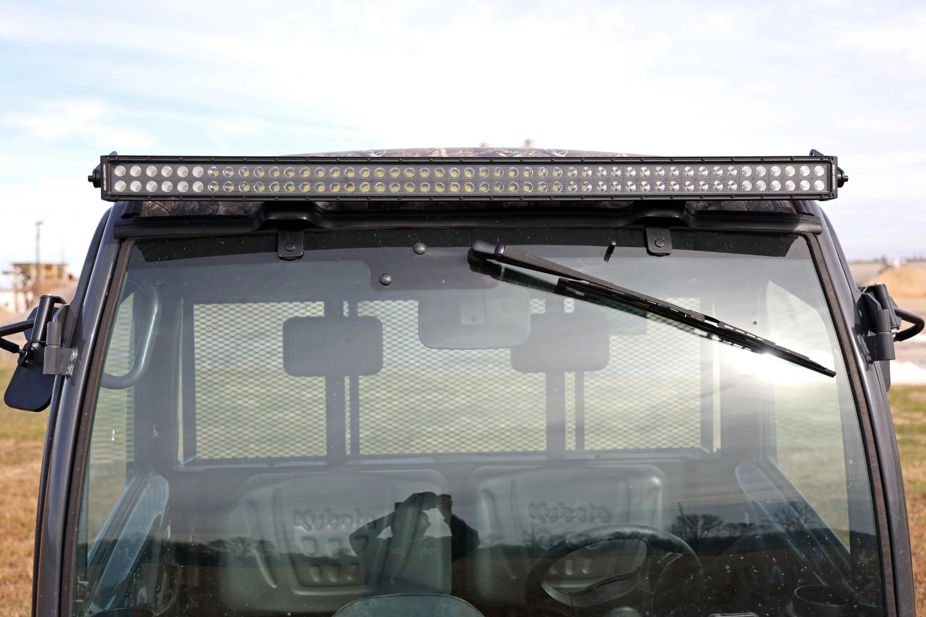 50 Inch Single Row LED Light Kit Black Series Front-Facing 14-22 Kubota RTV-X900/RTV-X1100 Diesel Rough Country - 98008 - Image 2
