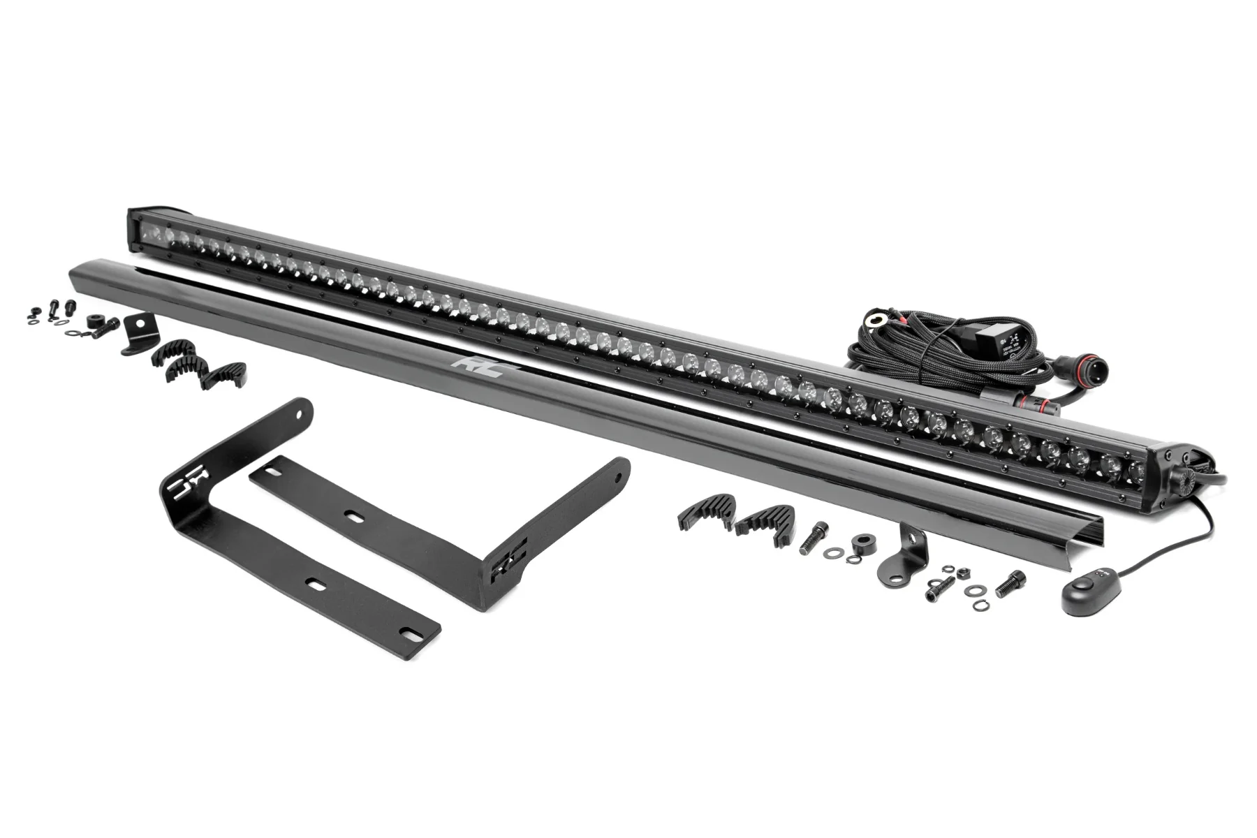 50 Inch Single Row LED Light Kit Black Series Front-Facing 14-22 Kubota RTV-X900/RTV-X1100 Diesel Rough Country - 98008 - Image 7
