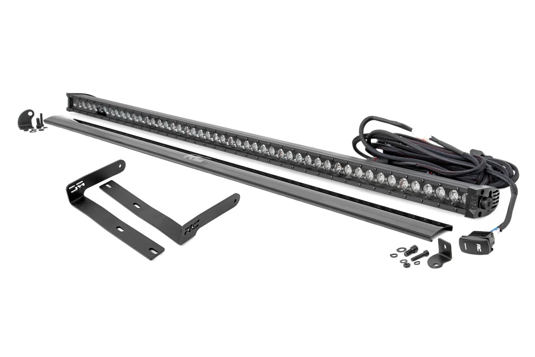 50 Inch Single Row LED Light Kit Black Series White DRL Front-Facing 14-22 Kubota RTV-X900/RTV-X1100 Diesel Rough Country - 98009 - Image 6