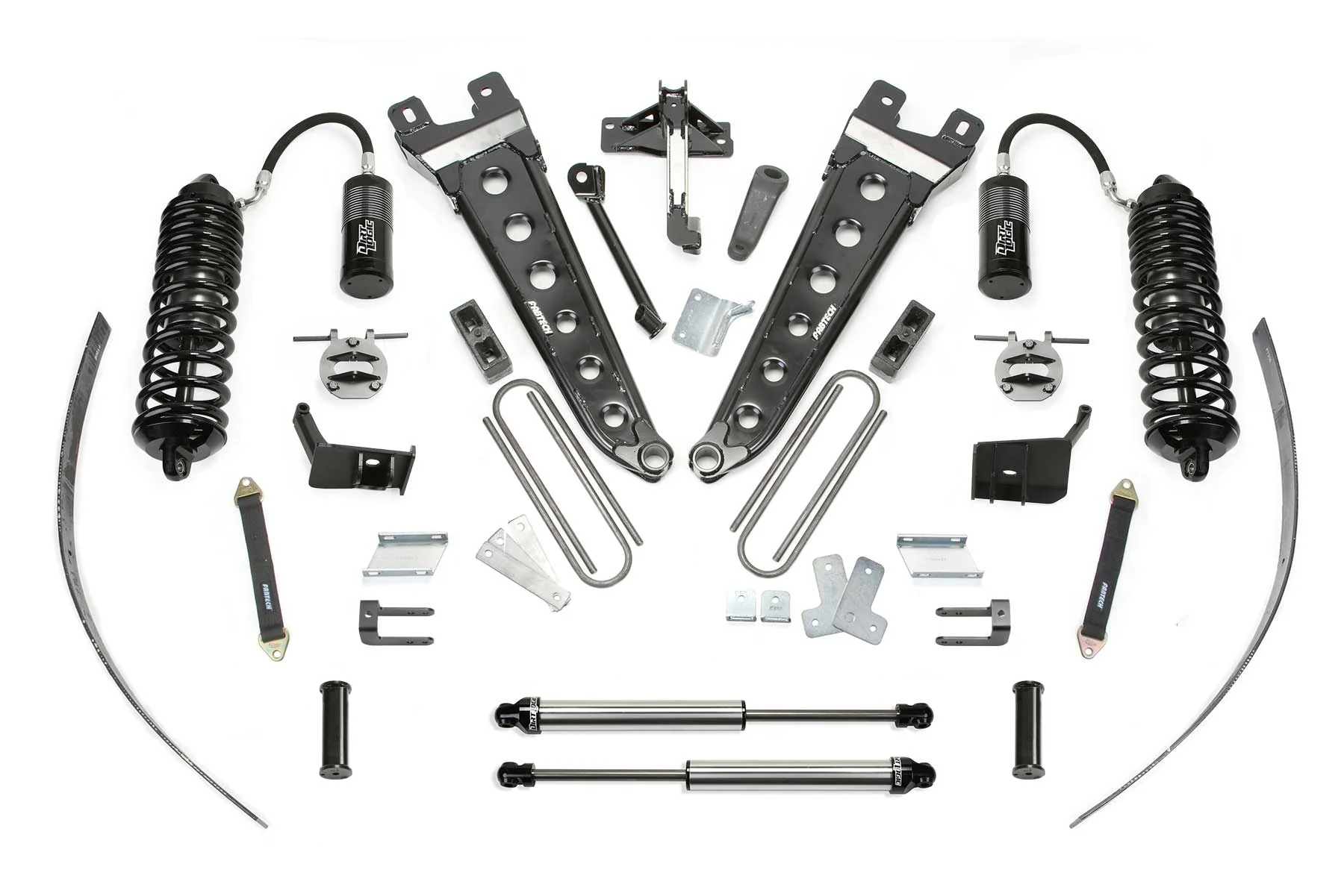 8" RAD ARM SYS W/ 4.0 R/R & 2.25 2011-16 FORD F250 4WD W/FACTORY OVERLOAD. - K2274DL