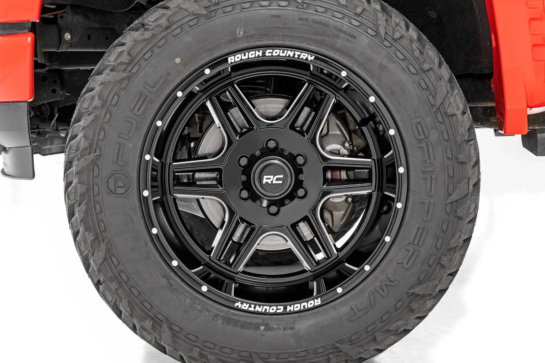 92 Series Wheel Machined One-Piece Gloss Black 20x12 6x5.5 -44mm Rough Country - 92201212 - Image 14