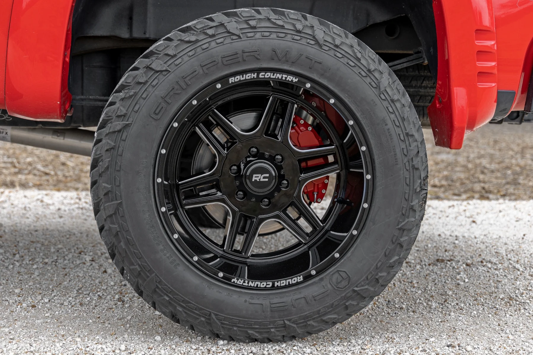 92 Series Wheel Machined One-Piece Gloss Black 20x12 6x5.5 -44mm Rough Country - 92201212 - Image 162