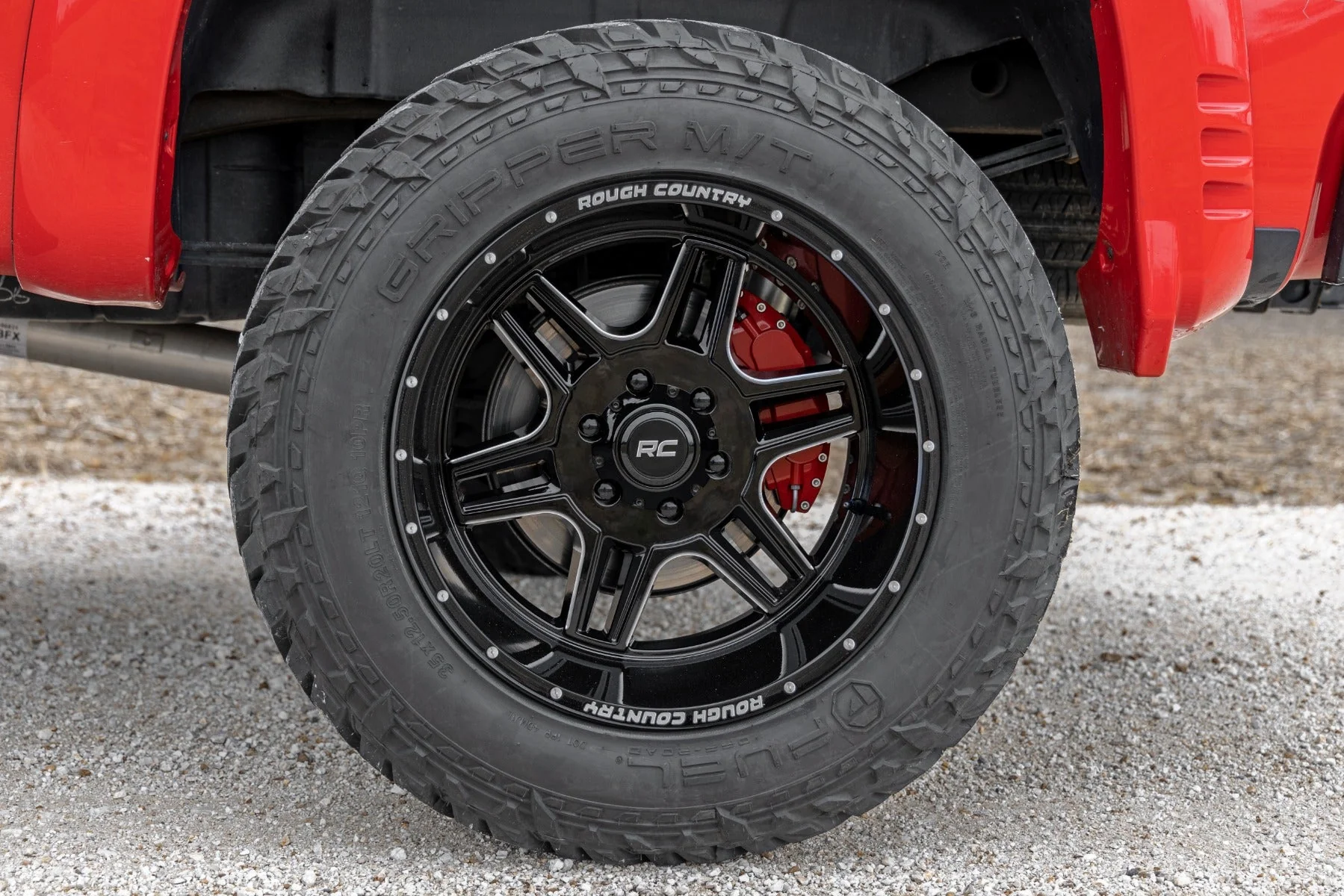 92 Series Wheel Machined One-Piece Gloss Black 20x12 6x5.5 -44mm Rough Country - 92201212 - Image 41