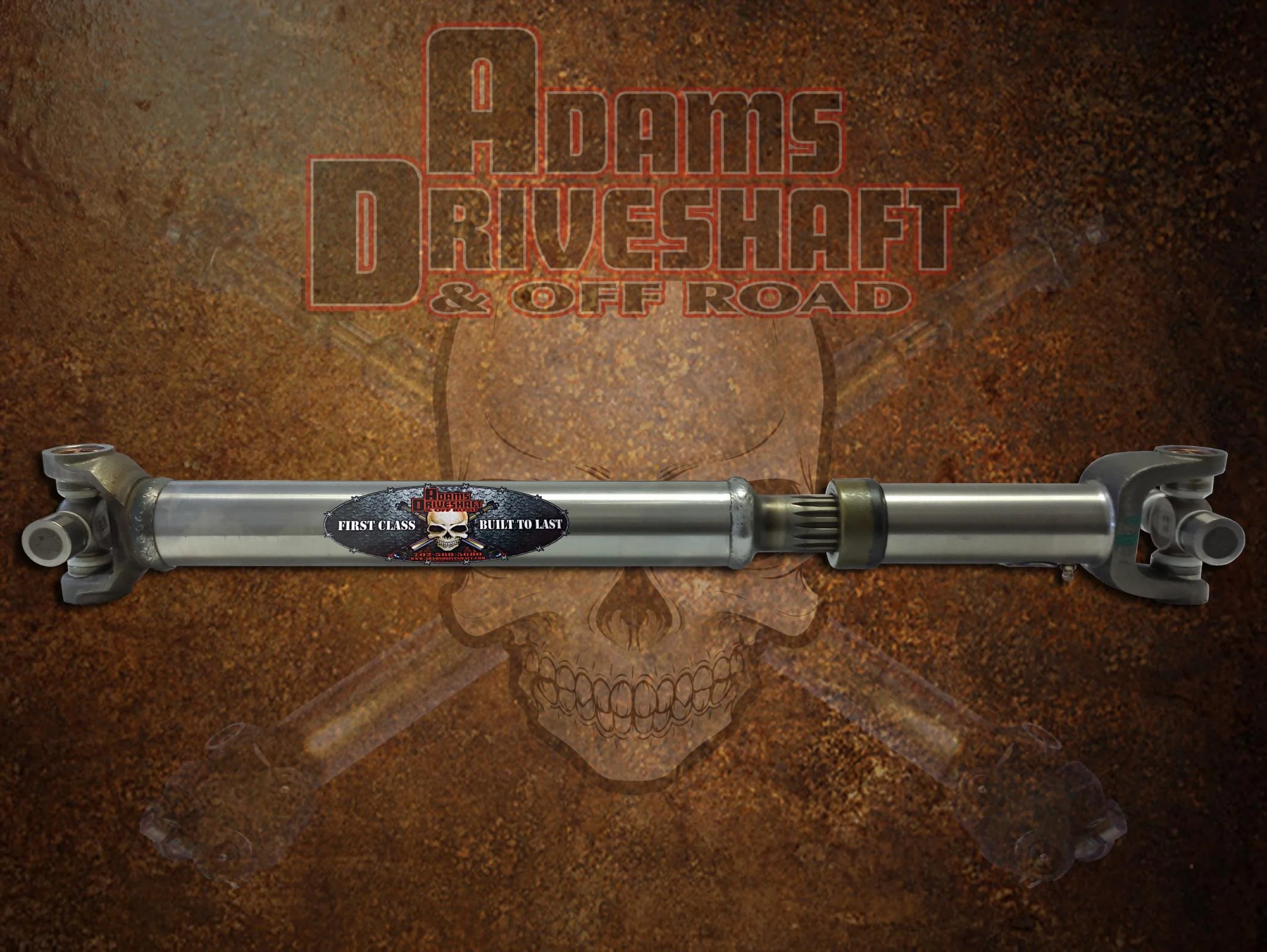 Adams Driveshaft CJ Rear Slip N Stub 1310 Driveshaft Extreme Duty Series Solid U-Joints - ASDCJ-1310SR-S - Image 2