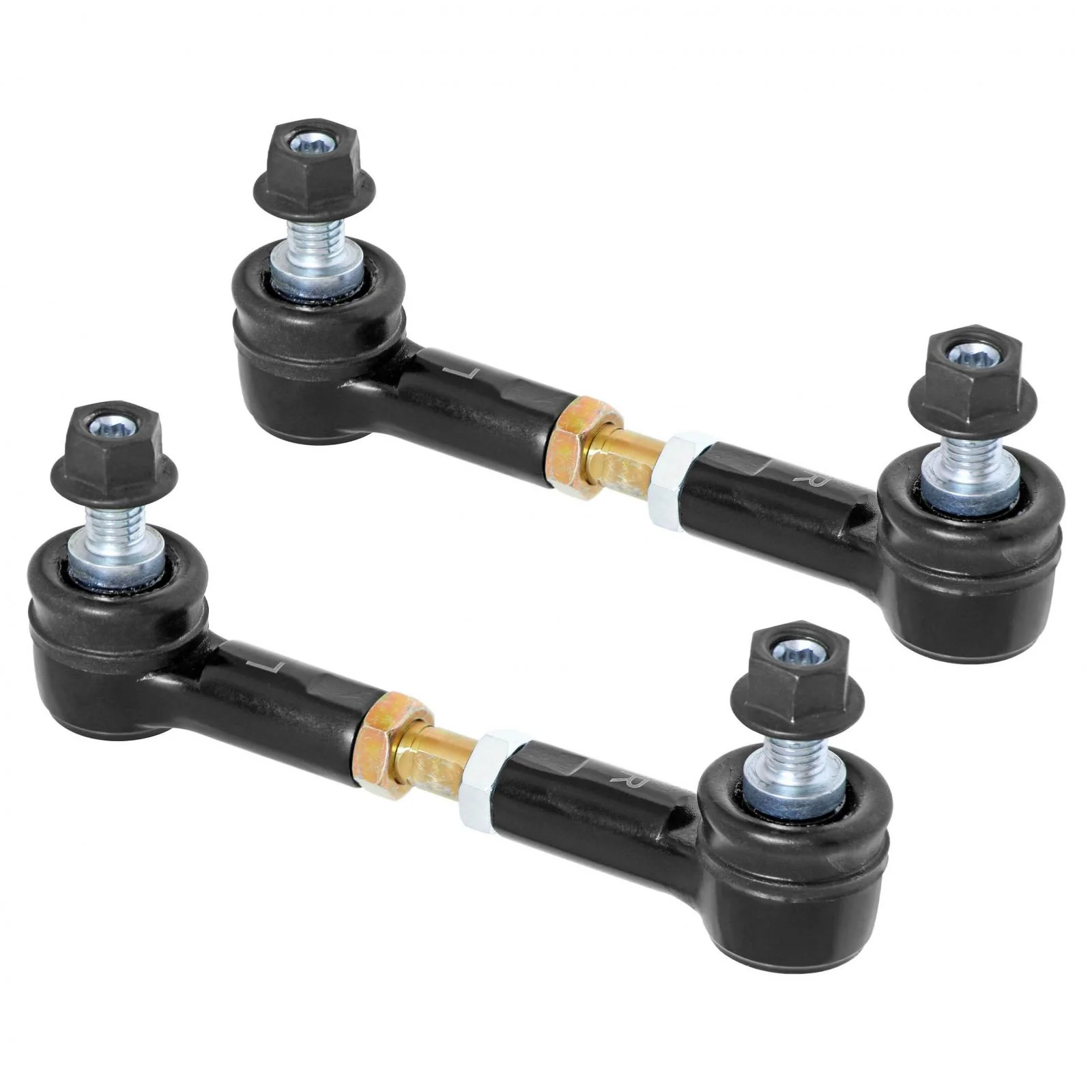 Adjustable Sway Bar End Link Kit (3 1/2 in. Long Rods w/ Sealed Rod Ends and Jam Nuts) RockJock 4x4 - RJ-283100-101