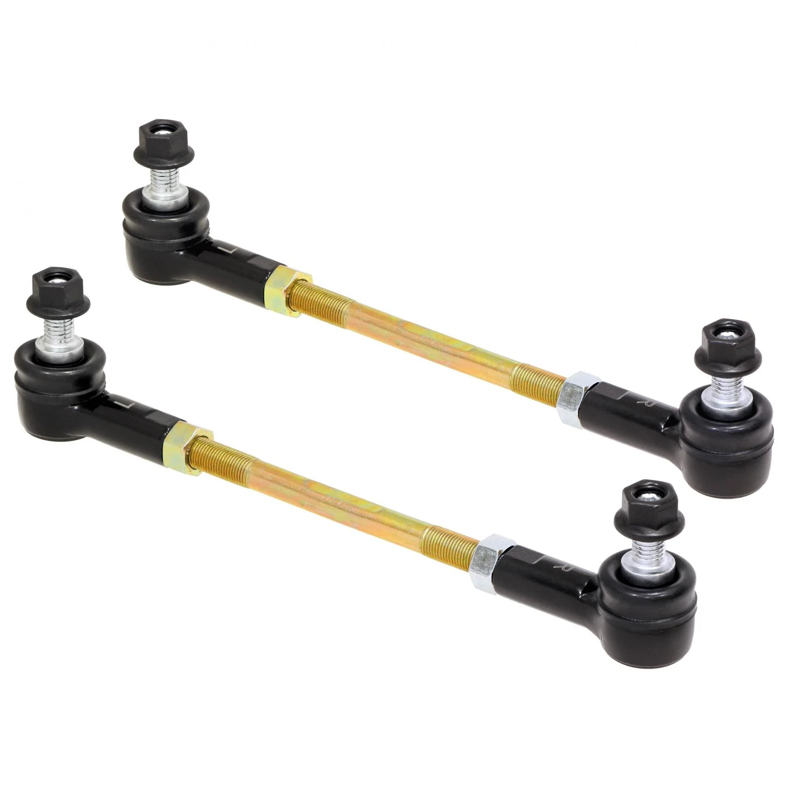 Adjustable Sway Bar End Link Kit (8 1/2 Inch Long Rods w/ Sealed Rod Ends and Jam Nuts pair) RockJock 4X4 - RJ-203004-101