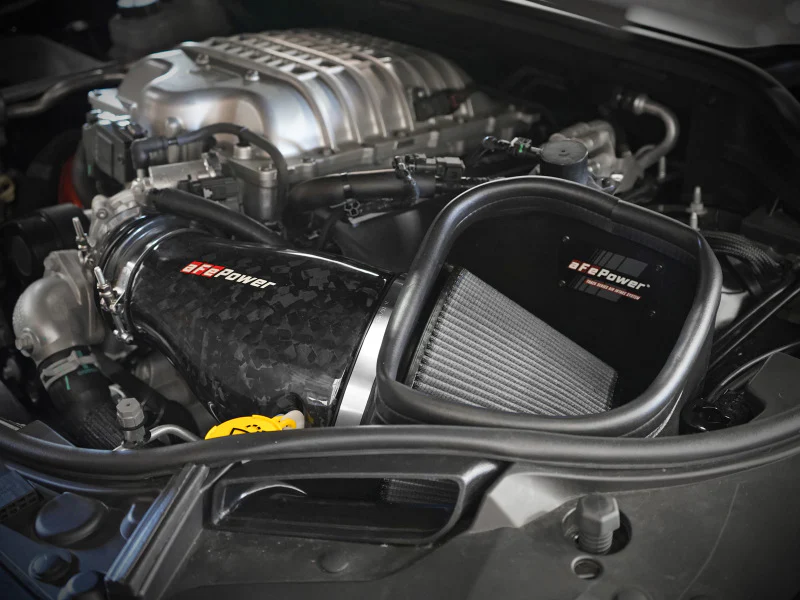 aFe 2021 Dodge Durango SRT Hellcat Track Series Carbon Fiber Cold Air Intake System w/ Pro DRY S - Image 2