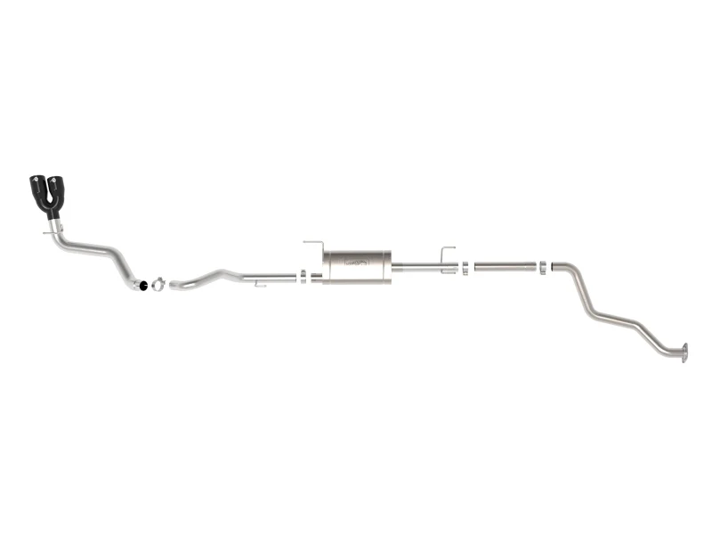 aFe 2024 Toyota Tacoma L4 2.4L Vulcan Series 2.5-3in 304 SS Steel Cat-Back Exhaust w/Black Tips - Image 6