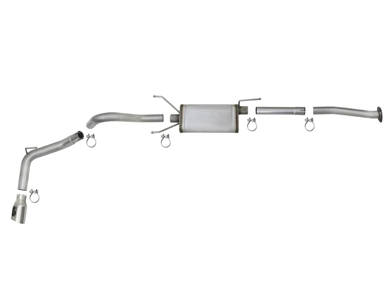 aFe MACH Force-Xp 2-1/2in 304 SS Cat-Back Exhaust w/ Polished Tips 2016+ Toyota Tacoma 2.7L/3.5L - Image 6