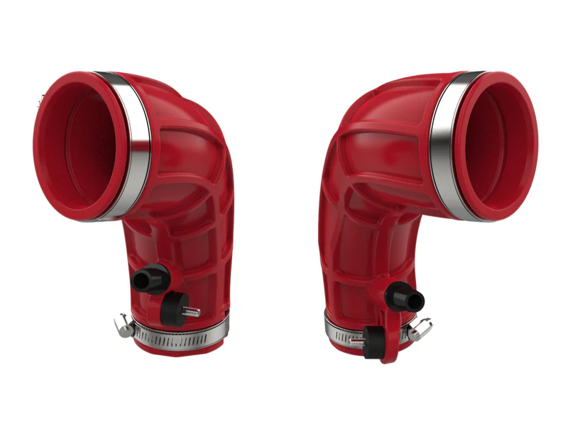 aFe Power 22-24 Toyota Land Cruiser (J300) / 22-24 Toyota Tundra V6-3.4L (tt) Red Turbo Inlet Pipes - Image 10
