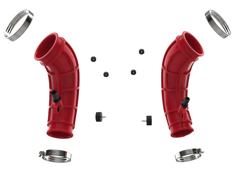 aFe Power 22-24 Toyota Land Cruiser (J300) / 22-24 Toyota Tundra V6-3.4L (tt) Red Turbo Inlet Pipes - Image 11