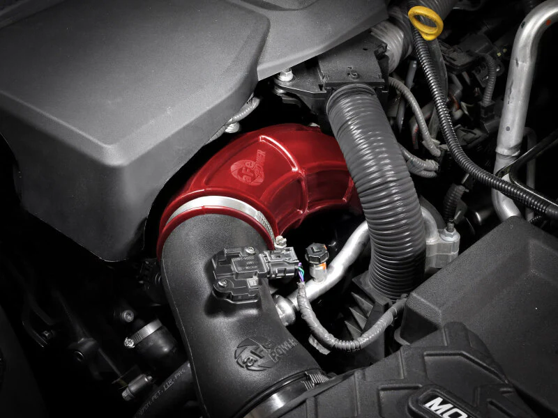 aFe Power 22-24 Toyota Land Cruiser (J300) / 22-24 Toyota Tundra V6-3.4L (tt) Red Turbo Inlet Pipes - Image 2