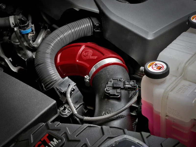 aFe Power 22-24 Toyota Land Cruiser (J300) / 22-24 Toyota Tundra V6-3.4L (tt) Red Turbo Inlet Pipes - Image 3