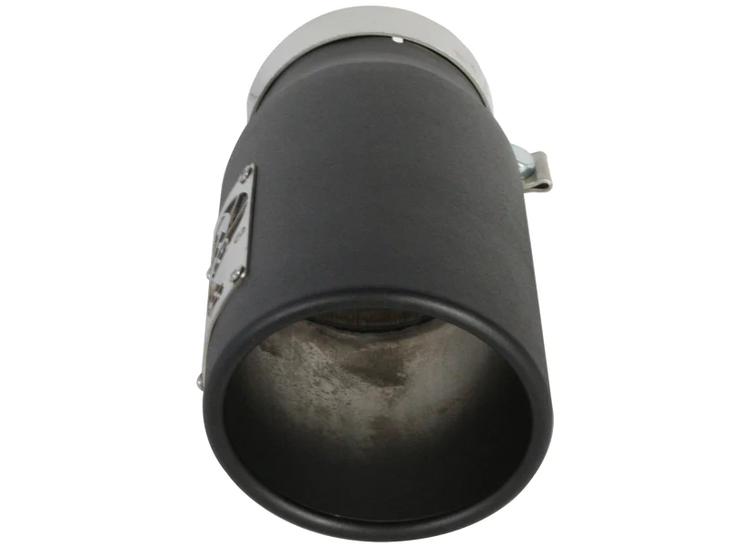 aFe Power Diesel Exhaust Tip Black- 4 in In x 5 out X 12 in Long Bolt On (Right) - Image 4