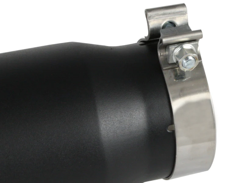 aFe Power Diesel Exhaust Tip Black- 4 in In x 5 out X 12 in Long Bolt On (Right) - Image 5