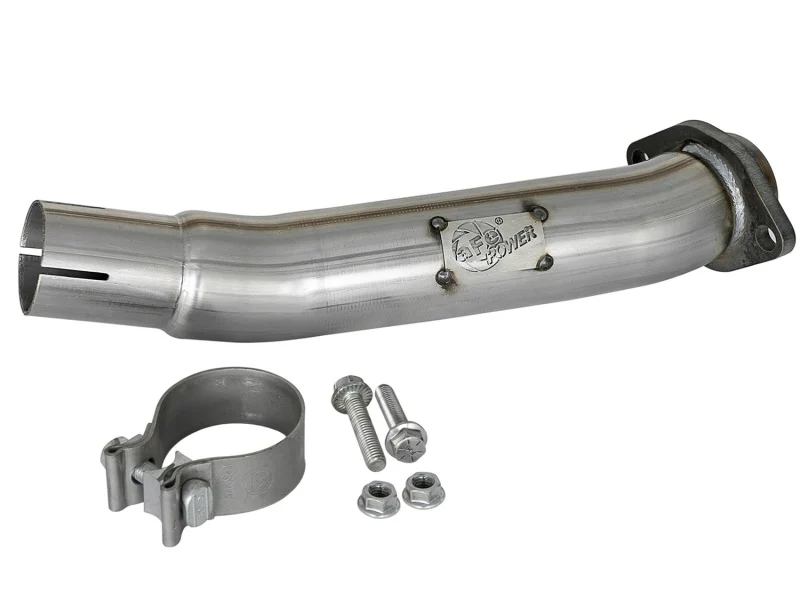 aFe Twisted Steel 2in Stainless Steel Loop Delete Down-Pipe 2018+ Jeep Wrangler (JL) V6 3.6L - Image 4