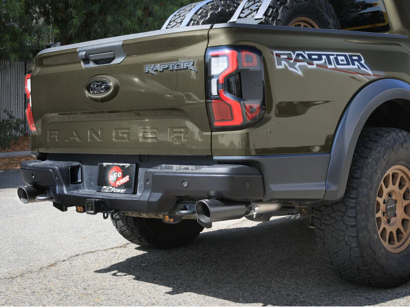 aFe Vulcan Series 3in 304SS Cat-Back Exhaust 24-25 Ford Ranger Raptor V6-3.0L (tt) w/ Black Tips - Image 3