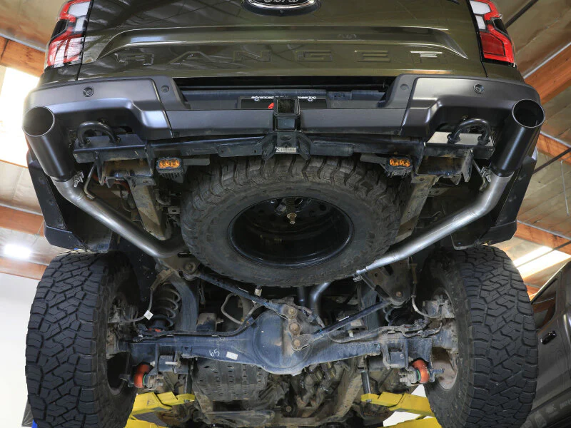 aFe Vulcan Series 3in 304SS Cat-Back Exhaust 24-25 Ford Ranger Raptor V6-3.0L (tt) w/ Black Tips - Image 5