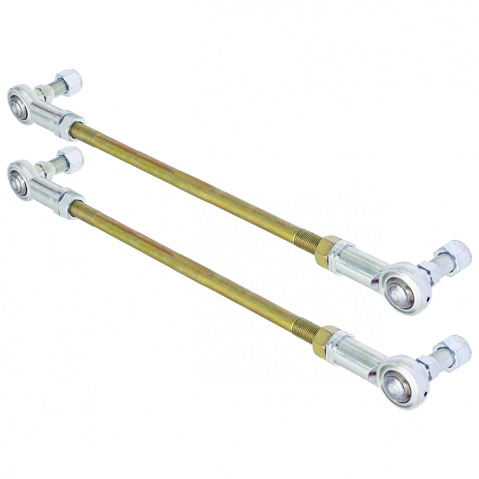 Antirock End Links 14 Inch Rods Includes RH/LH Heim Joints Hardware Pair RockJock 4x4 - CE-99002RD2