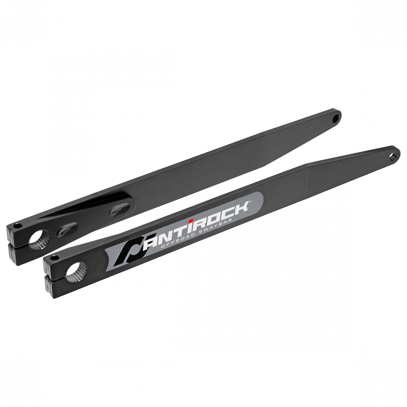 Antirock Fabricated Steel Sway Bar Arms 07-18 Wrangler JK Bent Style 21 Inch Long OAL 19.5 Inch C-C Slight Bend Includes Stickers Pair RockJock 4x4 - RJ-232200-101