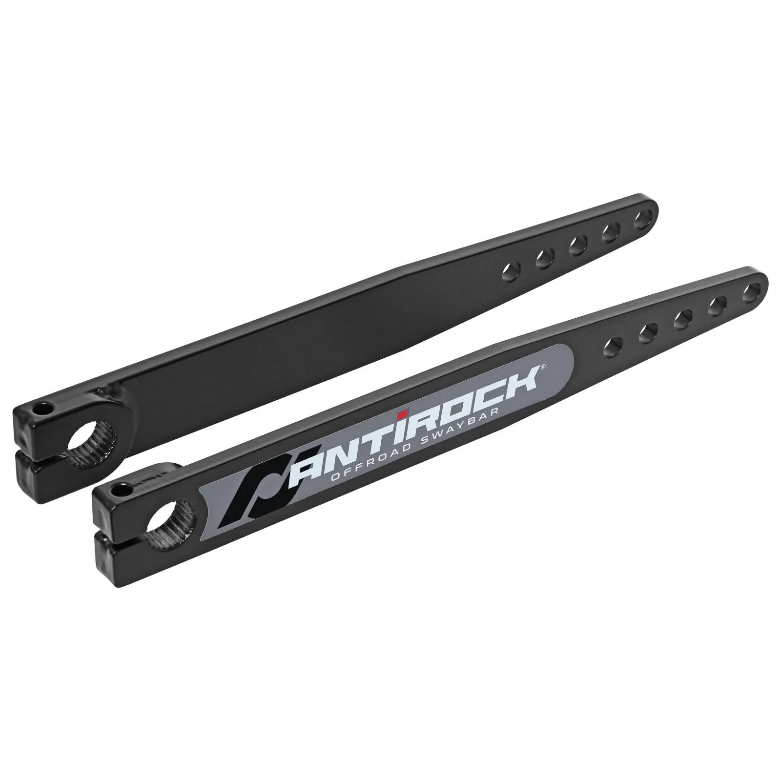 Antirock Fabricated Steel Sway Bar Arms 17 Inch Long OAL 15.195 Inch C-C 5 Holes Includes Stickers Pair RockJock 4x4 - RJ-202007-101