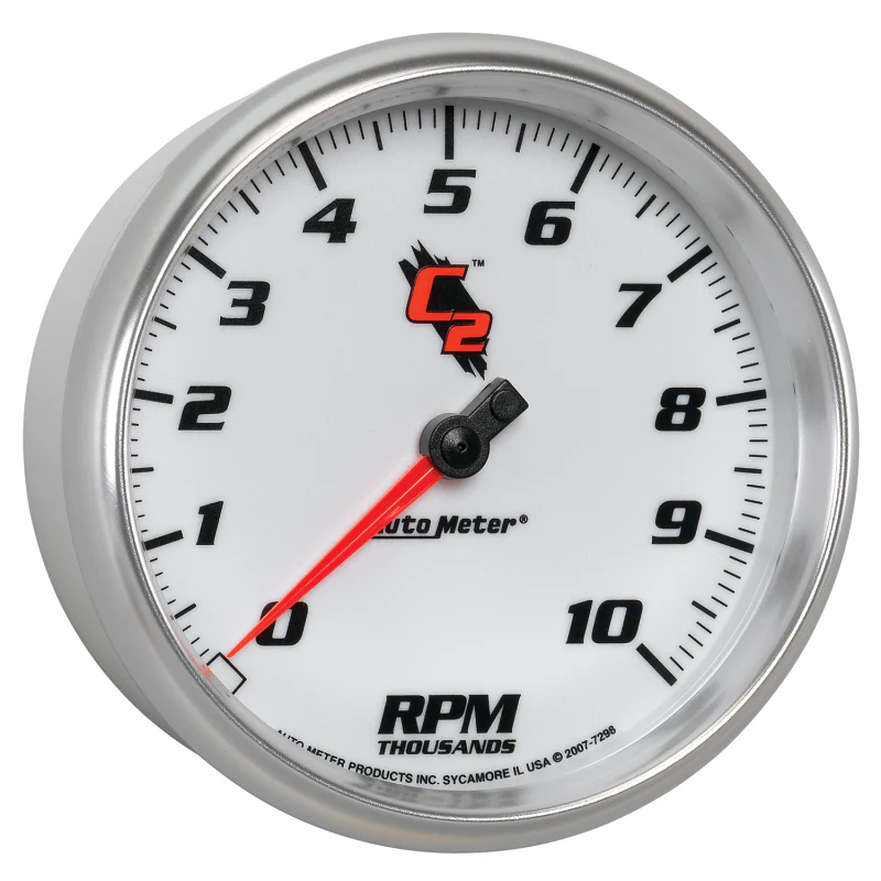 Autometer C2 5 inch 10000 RPM In-Dash Tachometer - Image 3