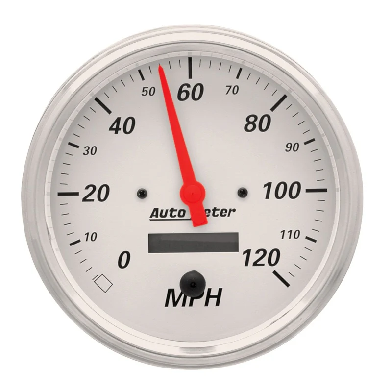 AutoMeter Gauge Kit 2 Pc. Quad & Speedometer 5in. Arctic White - Image 6