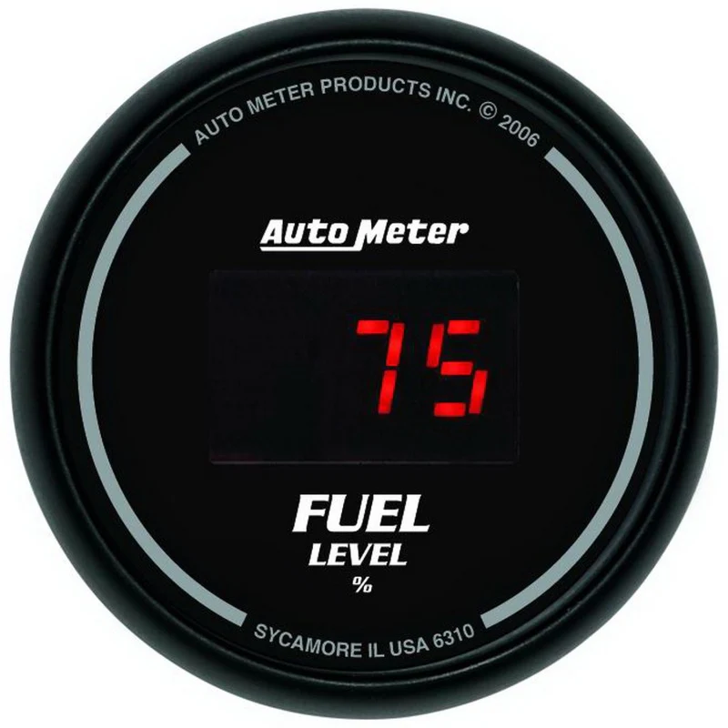 AutoMeter Gauge Kit 5 Pc. 3-3/8in. & 2-1/16in. Elec Speedo Digital Black Dial W/ Red Led - Image 2