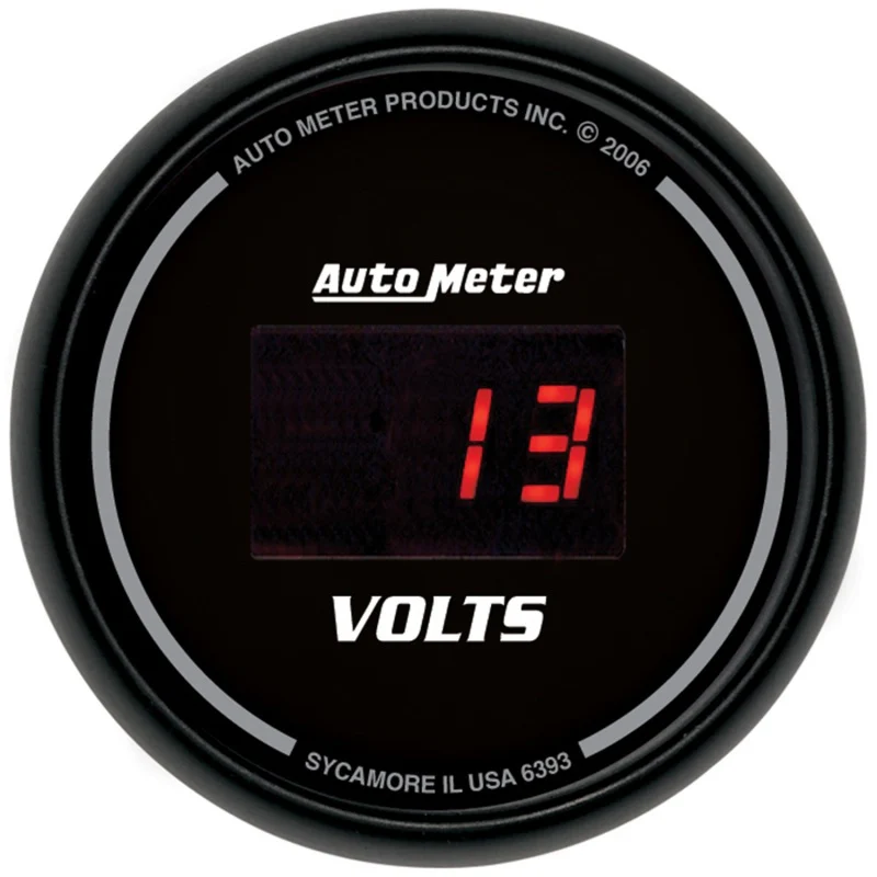AutoMeter Gauge Kit 5 Pc. 3-3/8in. & 2-1/16in. Elec Speedo Digital Black Dial W/ Red Led - Image 3