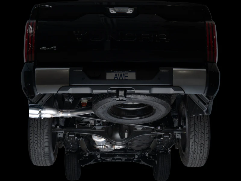 AWE 0FG Exhaust for 3rd Gen Toyota Tundra - Dual Chrome Silver Tips - Image 7