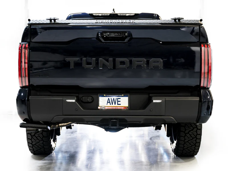 AWE 0FG Exhaust for 3rd Gen Toyota Tundra - Dual Diamond Black Tips - Image 8