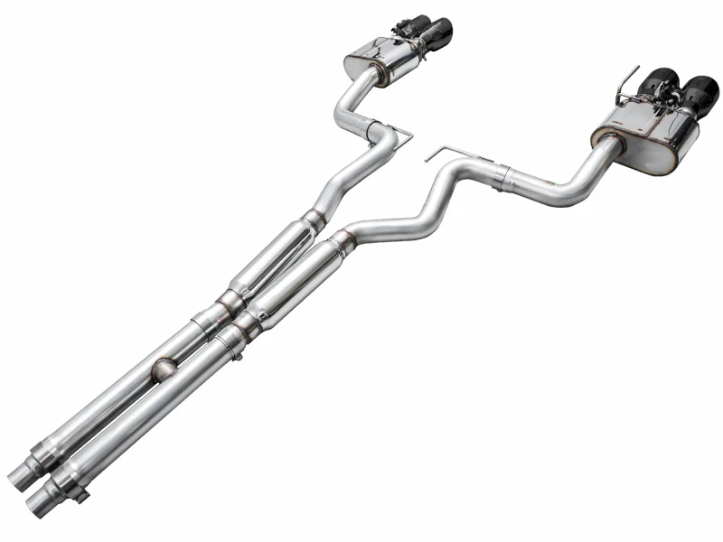 AWE 2024 Ford Mustang GT Fastback S650 RWD SwitchPath Catback Exhaust w/ Quad Diamond Black Tips - Image 16
