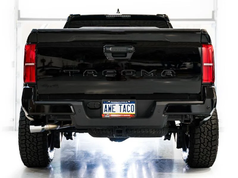 AWE Exhaust for 4th Gen Toyota Tacoma Dual Chrome Silver Tips - Image 17