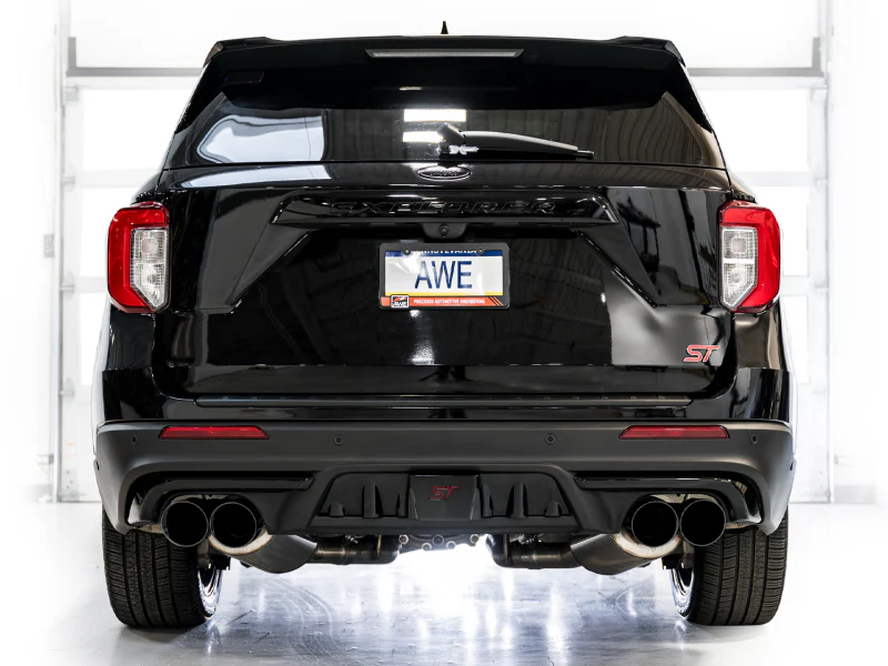 AWE Tuning 2020+ Ford Explorer ST Touring Edition Exhaust w/ Diamond Black Tips - Image 6